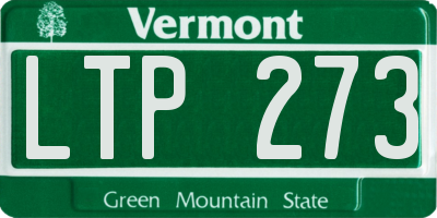 VT license plate LTP273