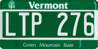 VT license plate LTP276