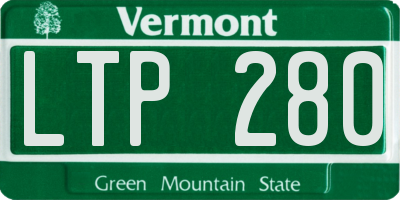 VT license plate LTP280