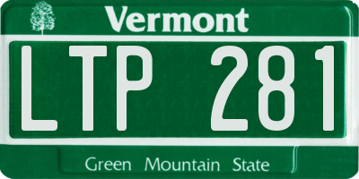 VT license plate LTP281