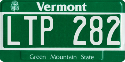 VT license plate LTP282