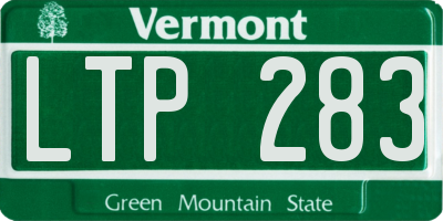 VT license plate LTP283