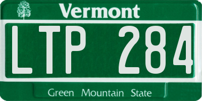 VT license plate LTP284
