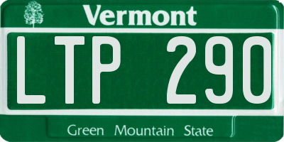 VT license plate LTP290