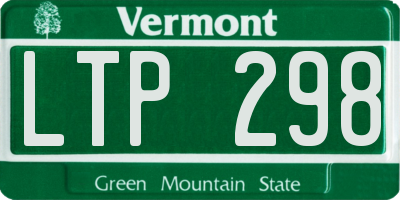 VT license plate LTP298