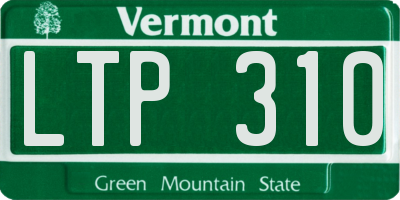 VT license plate LTP310