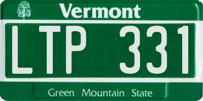 VT license plate LTP331