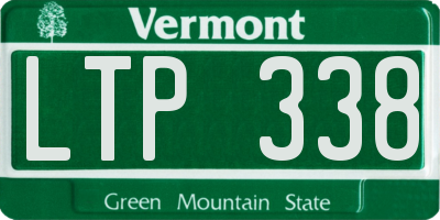 VT license plate LTP338