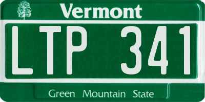VT license plate LTP341