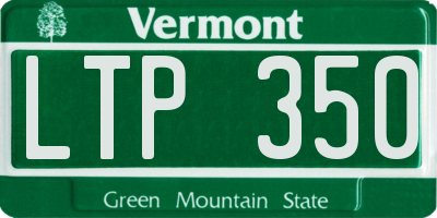 VT license plate LTP350