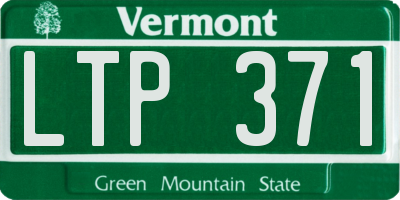 VT license plate LTP371