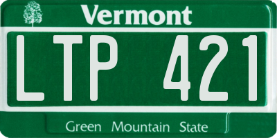 VT license plate LTP421