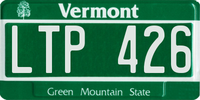 VT license plate LTP426