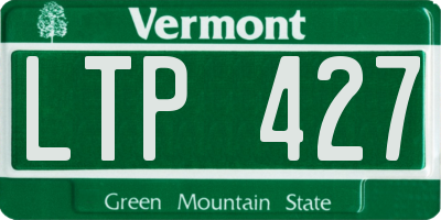 VT license plate LTP427