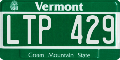 VT license plate LTP429