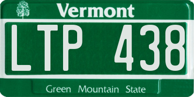 VT license plate LTP438