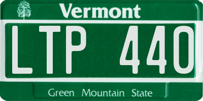 VT license plate LTP440