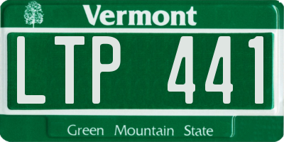 VT license plate LTP441