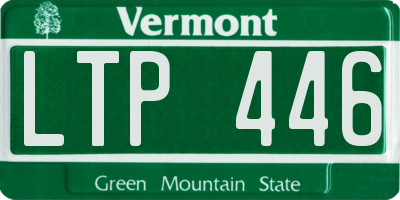 VT license plate LTP446