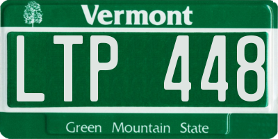 VT license plate LTP448