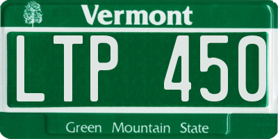 VT license plate LTP450