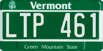 VT license plate LTP461