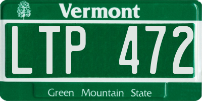 VT license plate LTP472