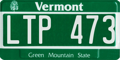 VT license plate LTP473