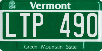 VT license plate LTP490
