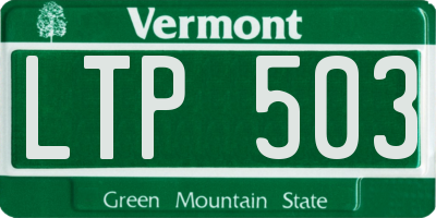 VT license plate LTP503