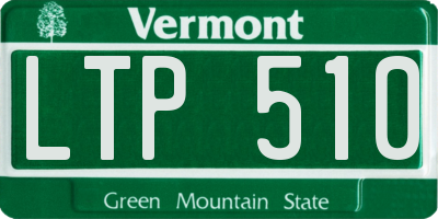 VT license plate LTP510