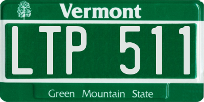 VT license plate LTP511