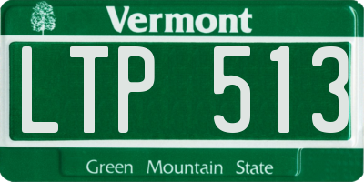 VT license plate LTP513