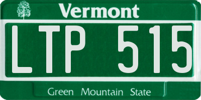 VT license plate LTP515