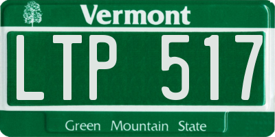 VT license plate LTP517