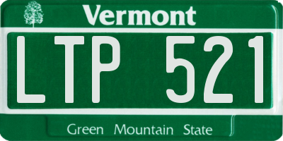 VT license plate LTP521