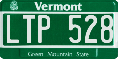 VT license plate LTP528