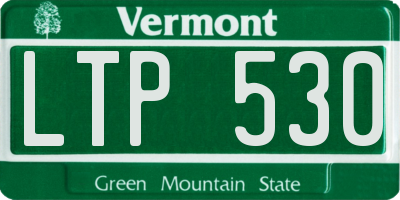 VT license plate LTP530