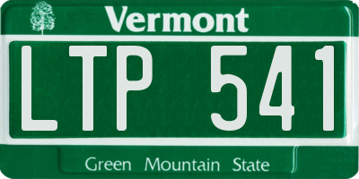 VT license plate LTP541