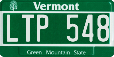 VT license plate LTP548