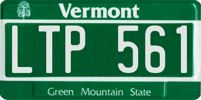 VT license plate LTP561