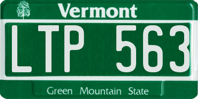 VT license plate LTP563