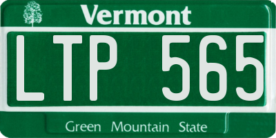 VT license plate LTP565
