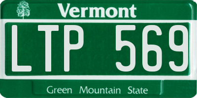 VT license plate LTP569