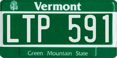 VT license plate LTP591