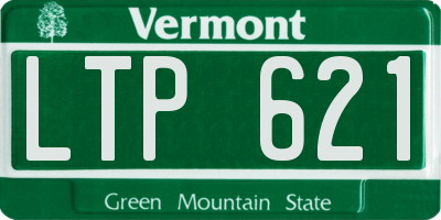 VT license plate LTP621