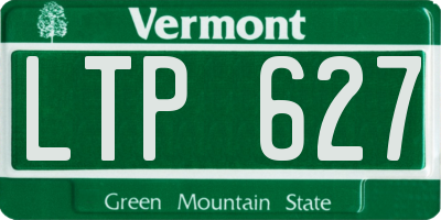 VT license plate LTP627