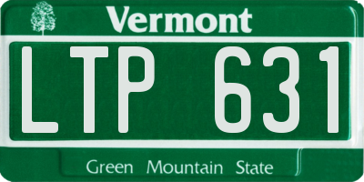 VT license plate LTP631