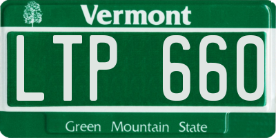 VT license plate LTP660