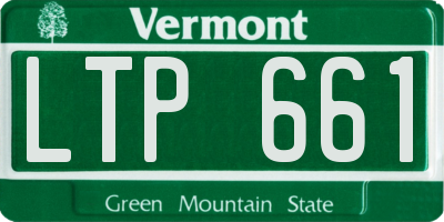 VT license plate LTP661